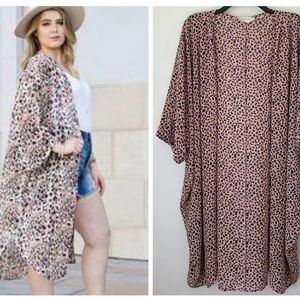 Ninexis Pink Leopard Kimono
